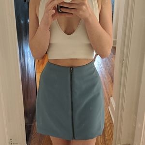 F21 - Zippered Front High Waisted Miniskirt